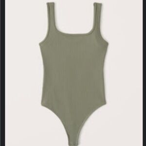A&F 90s Seamless Ribbed Tank Bodysuit XS
